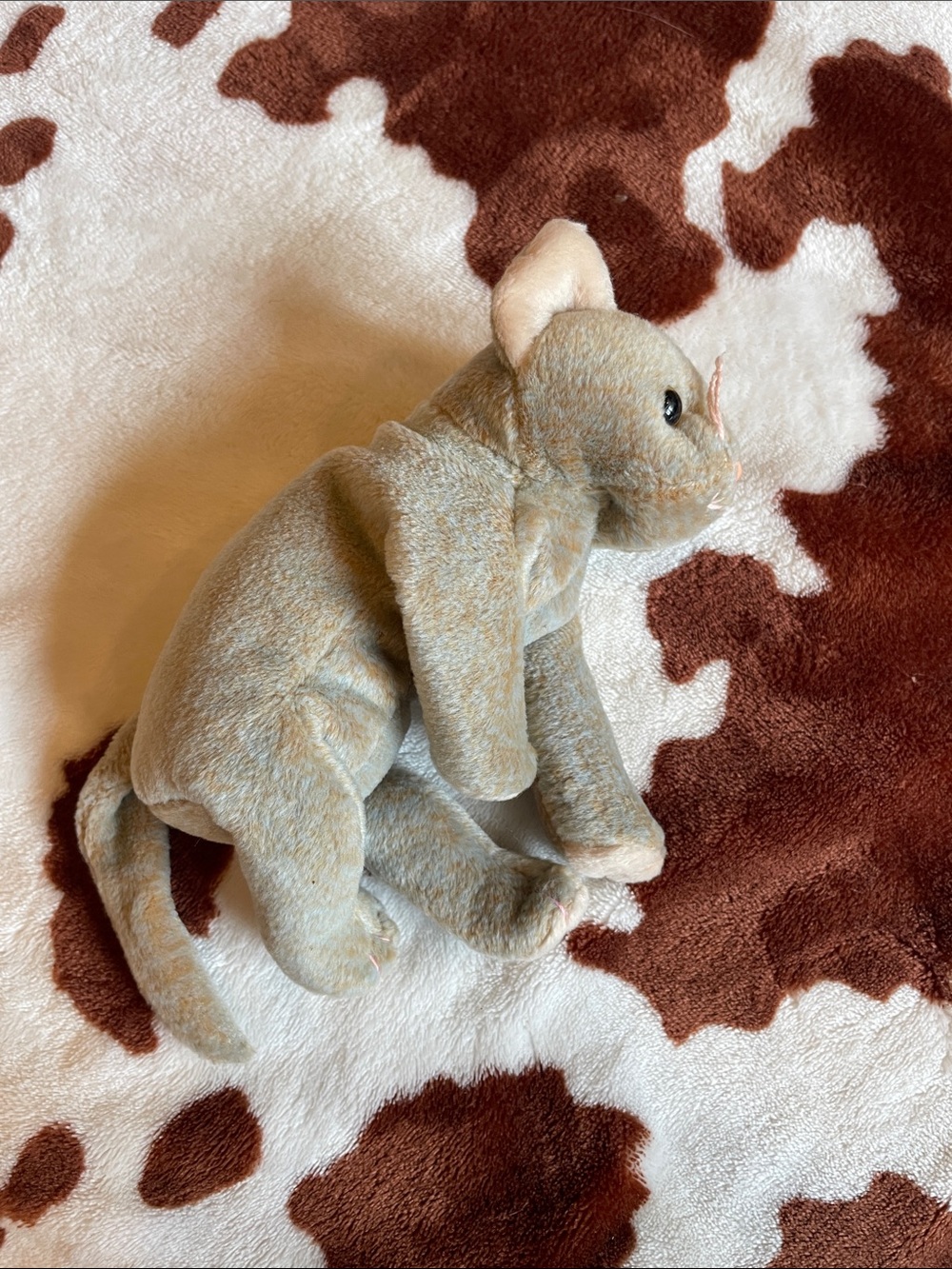 Plush Gray Cat Stuffed Animal - Soft Cuddly Kitten